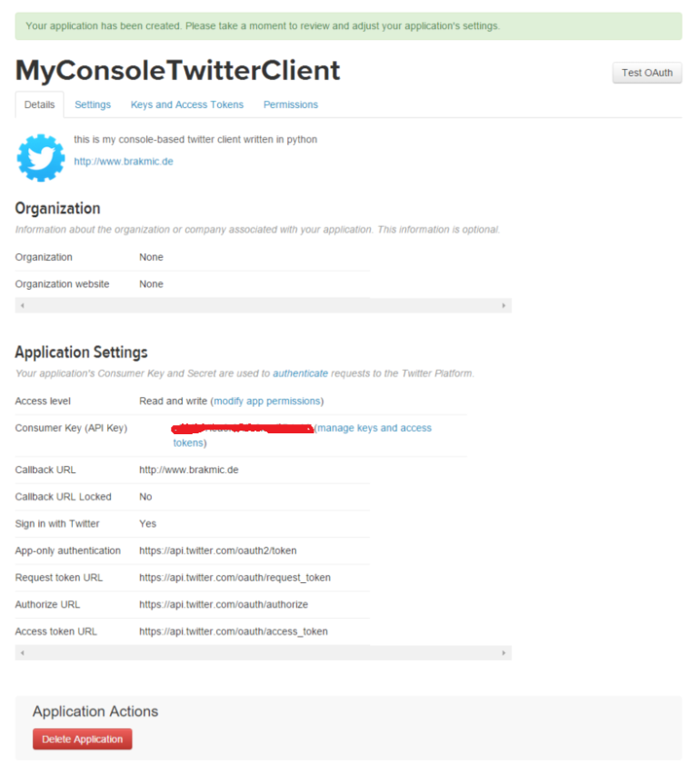 Writing a Console Twitter Client in Python – Coding